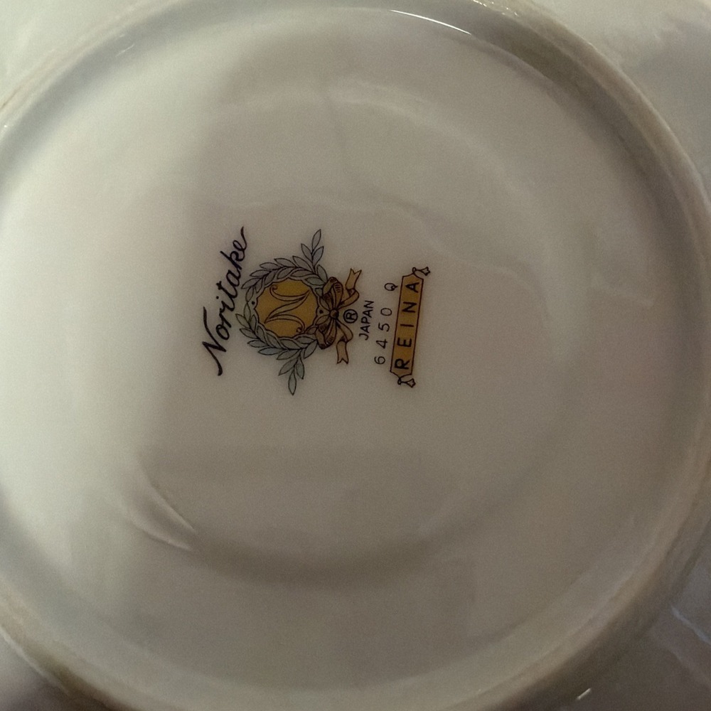 Noritake Reina 6450Q Tea cup saucer set of 14, Vintage Japan Collection - Picture 10 of 10